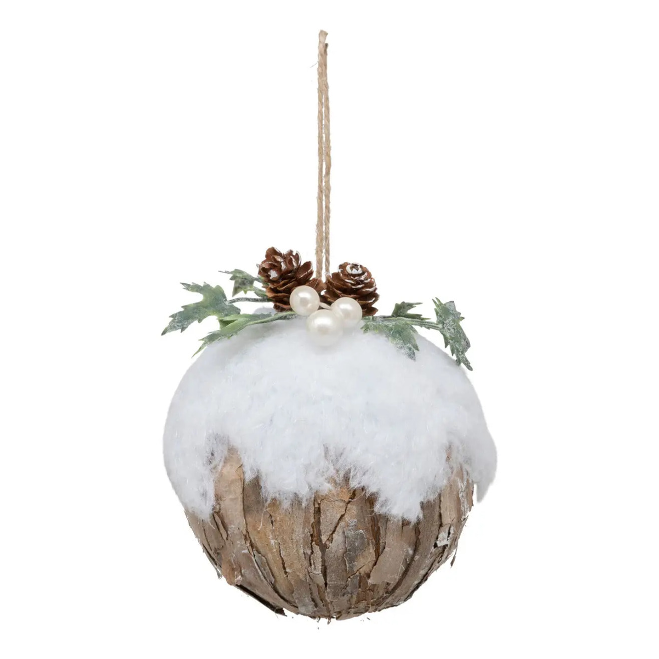 Boule de Noël écorce 90mm