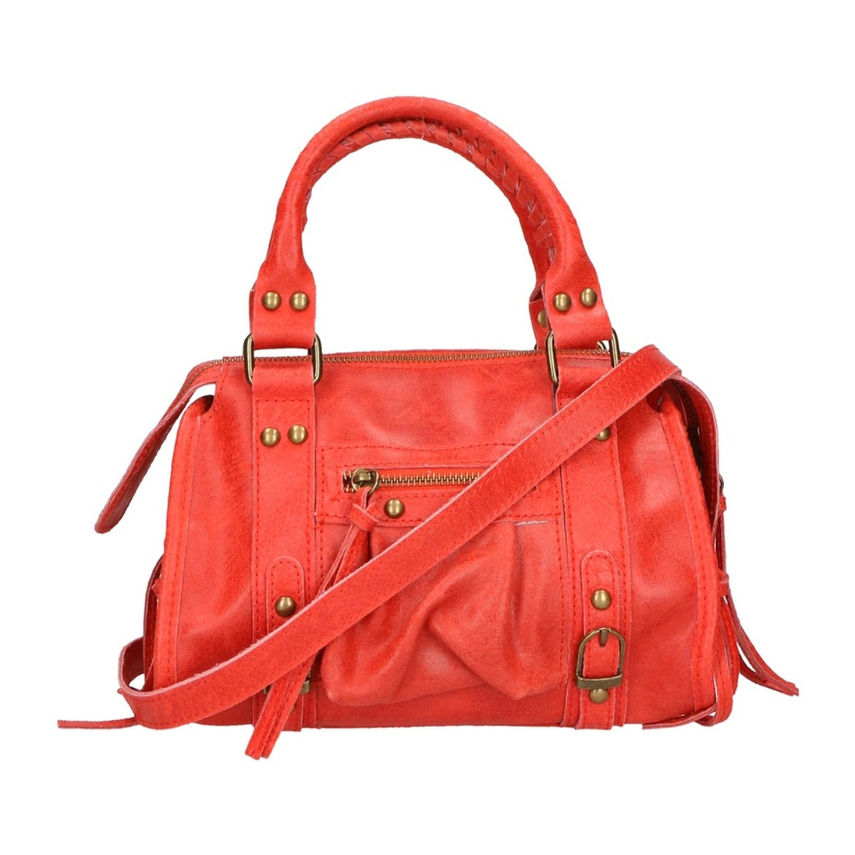 Borsa a spalla da donna - Modello Erisia - Vera pelle - 25.0 x 15.0 x 10.0 cm