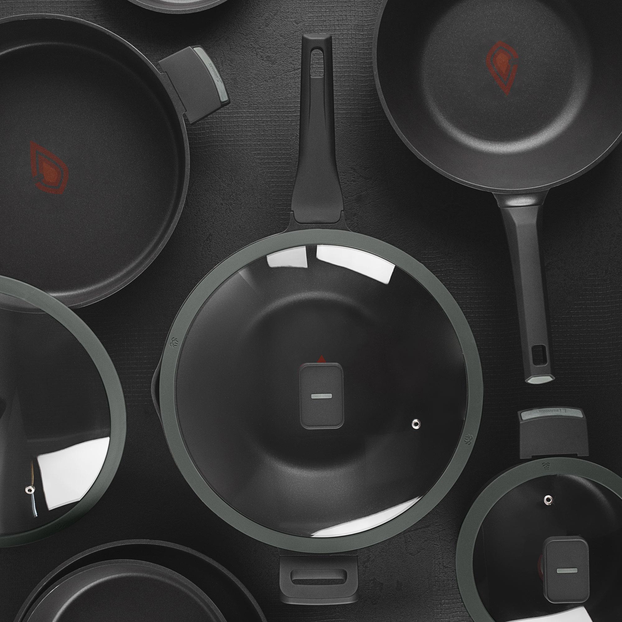 Cacerola de Ø24x12cm con tapa en Aluminio fundido con Revestimiento antiadherente GASTRO REECO MasterPRO