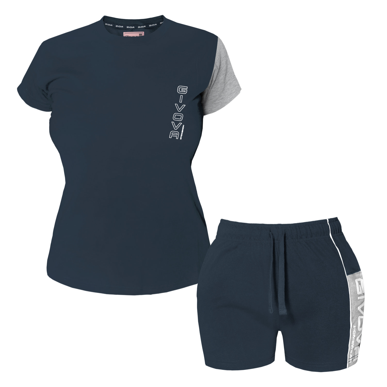 Completo Homewear Donna Corto GIVOVA Cotone