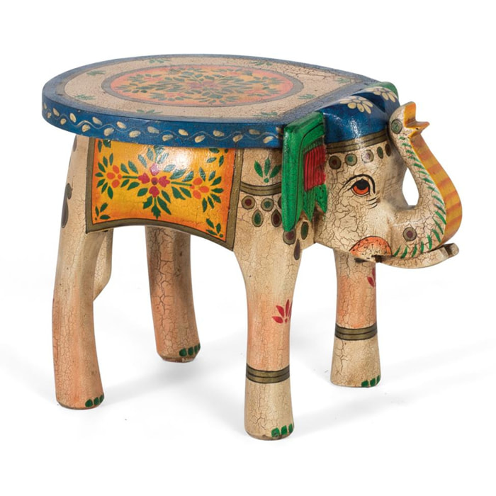 Banco de Madera de Mango 48 Cm Estilo Artesanal Rústico