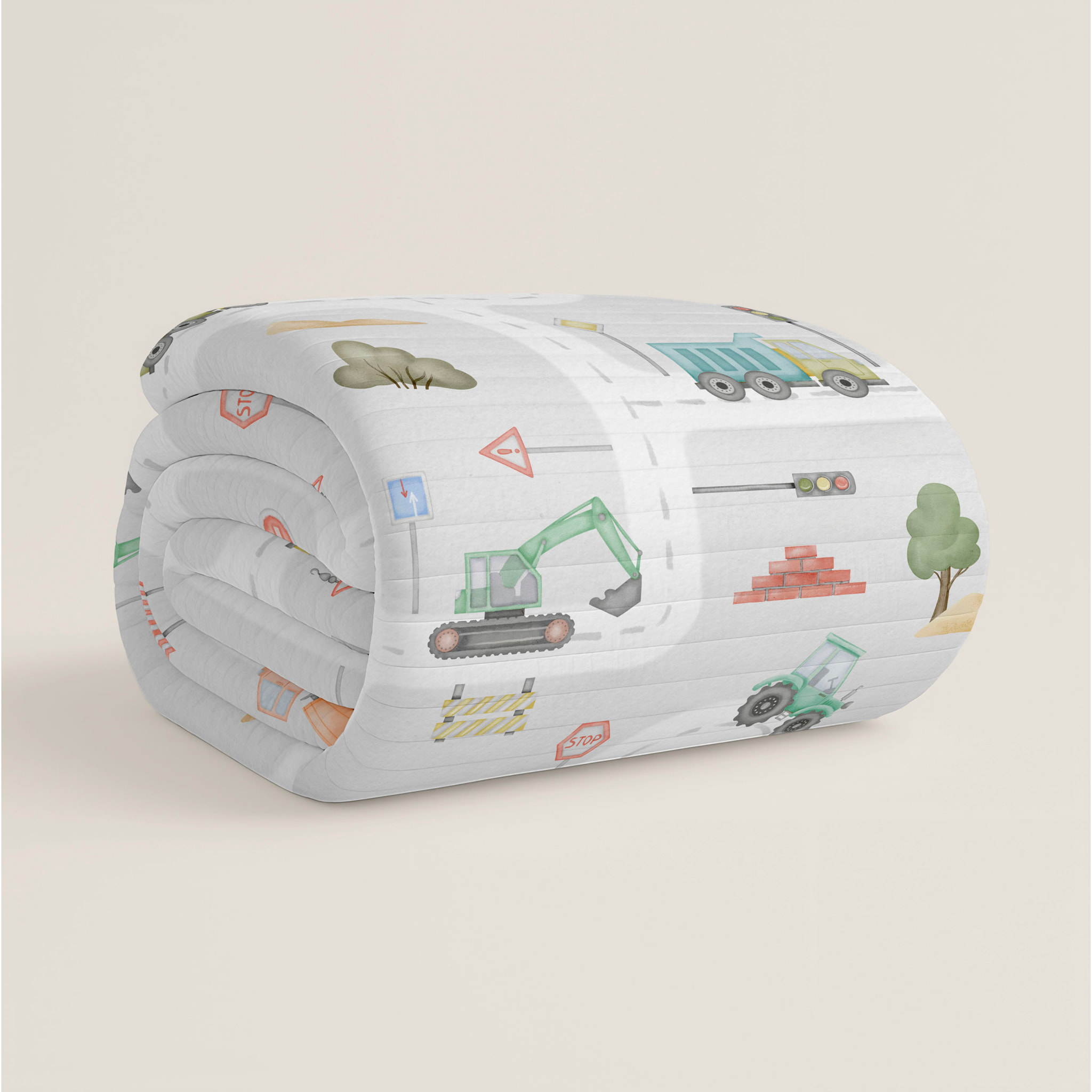 Cool Kids - Colcha Bouti Estampada - 100% Algodón - 70 gr/m² - Road