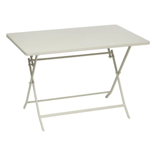 Table de jardin pliante rectangulaire "Greensboro" argile 4 places