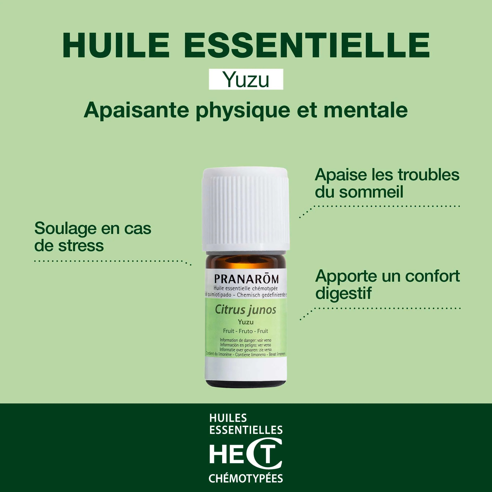 Pranarom - Huile Essentielle de Yuzu - 5 ml