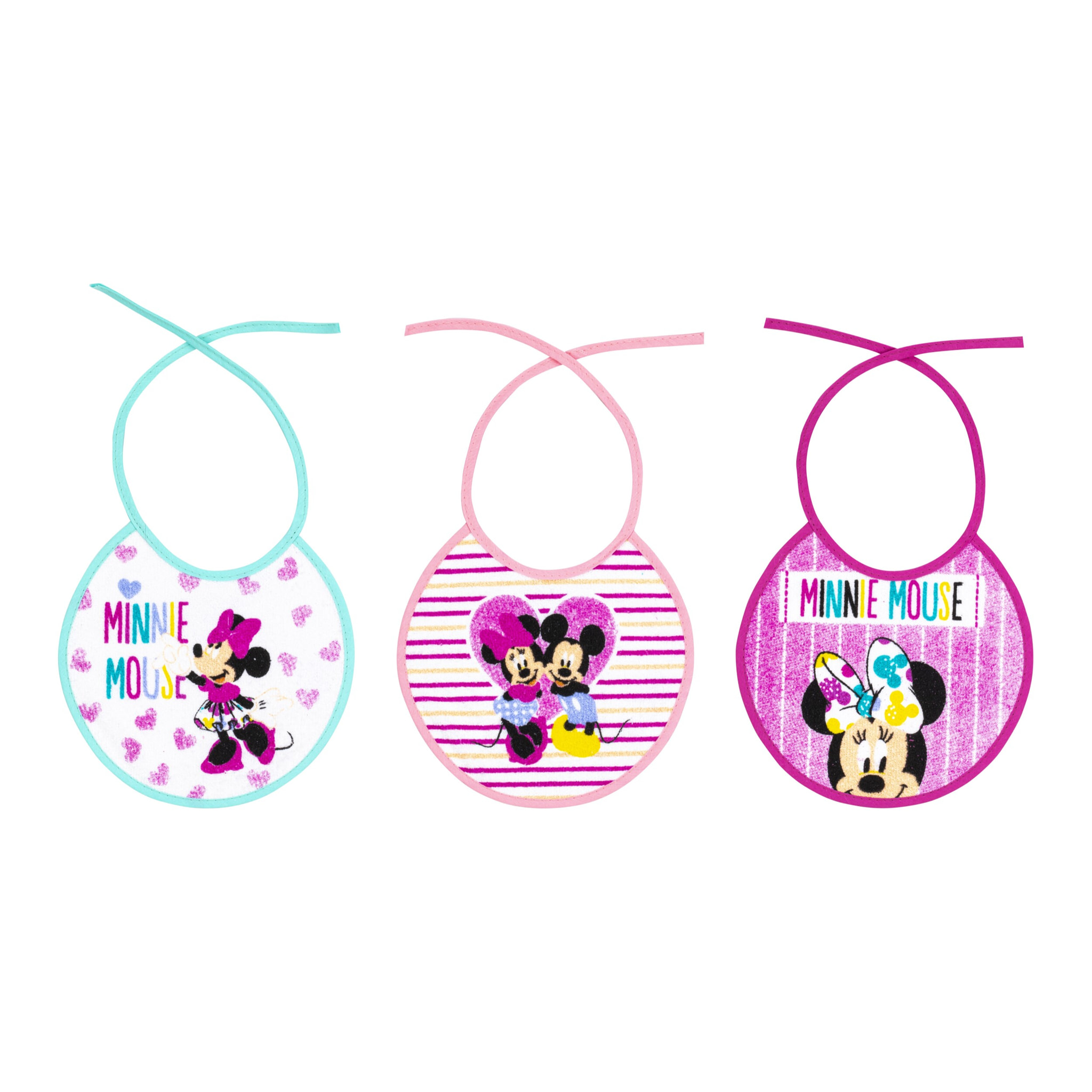 Babero Rizo Disney  Minnie Pack 3 Uds.