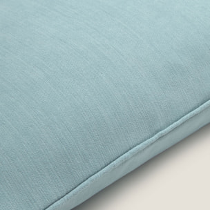 Funda de cojín terciopelo Pupi color agua marina Algodón