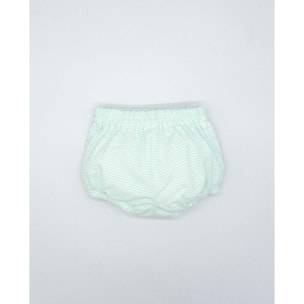 BERMUDA CON GOMITAS SEERSUCKER AZUL Y BLANCO