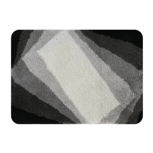 Tapis de bain Acrylique KALI 60x90cm Noir & Gris Spirella