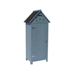 Armoire de jardin "Cabanon" - 77 x 54.5 x 179 cm - Bleu ciel