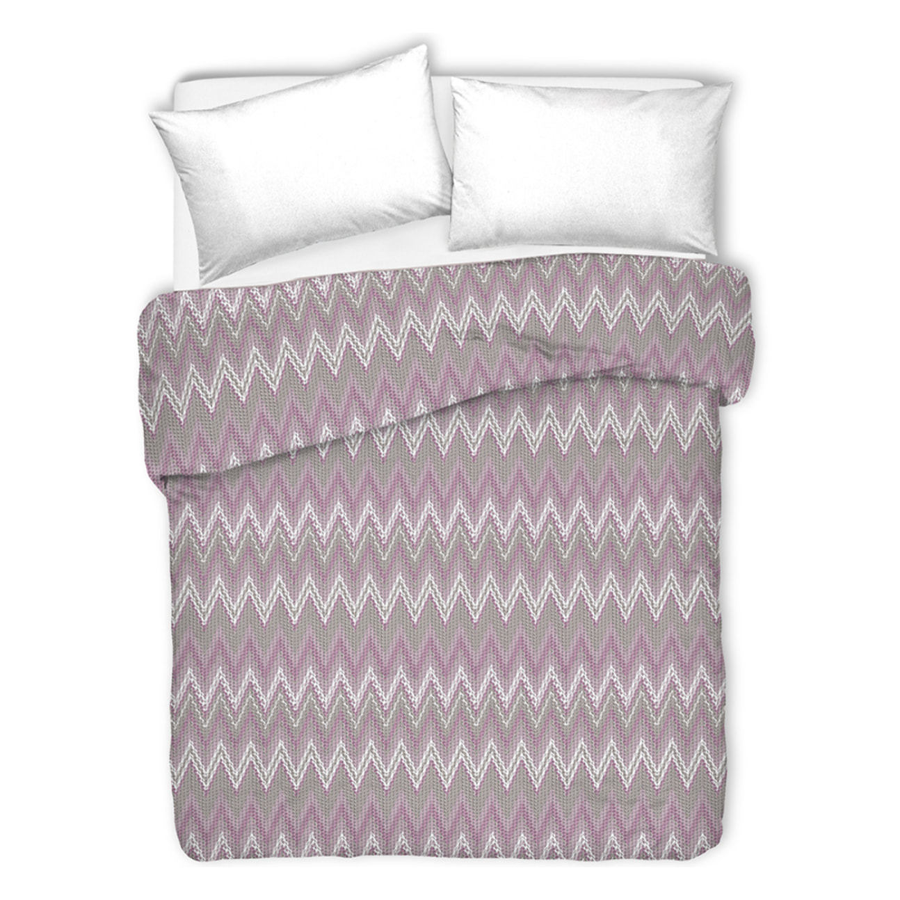 Copriletto di cotone spinato rosa 100% cotone