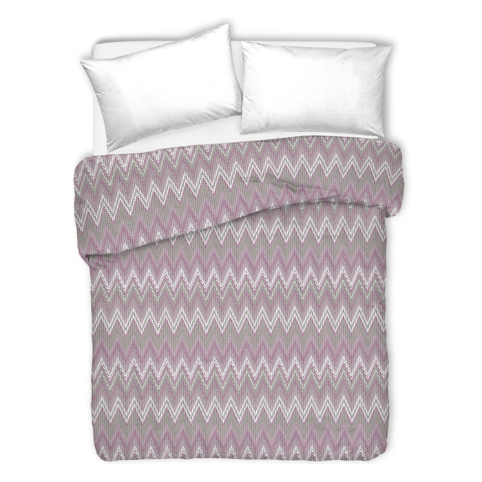 Copriletto di cotone spinato rosa 100% cotone