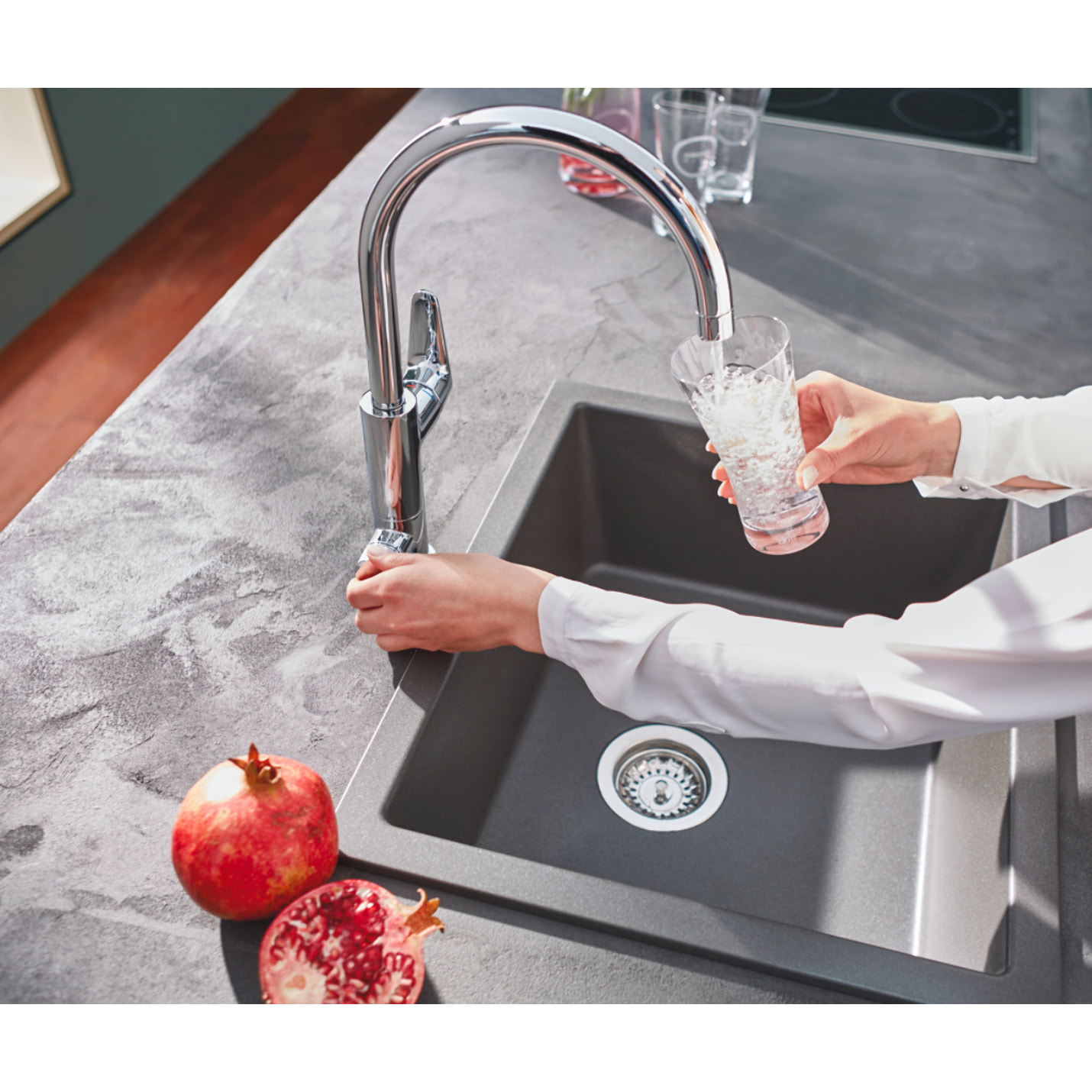 GROHE Mitigeur de cuisine Blue Pure Eurosmart avec fonction de filtration de l’eau - chromé