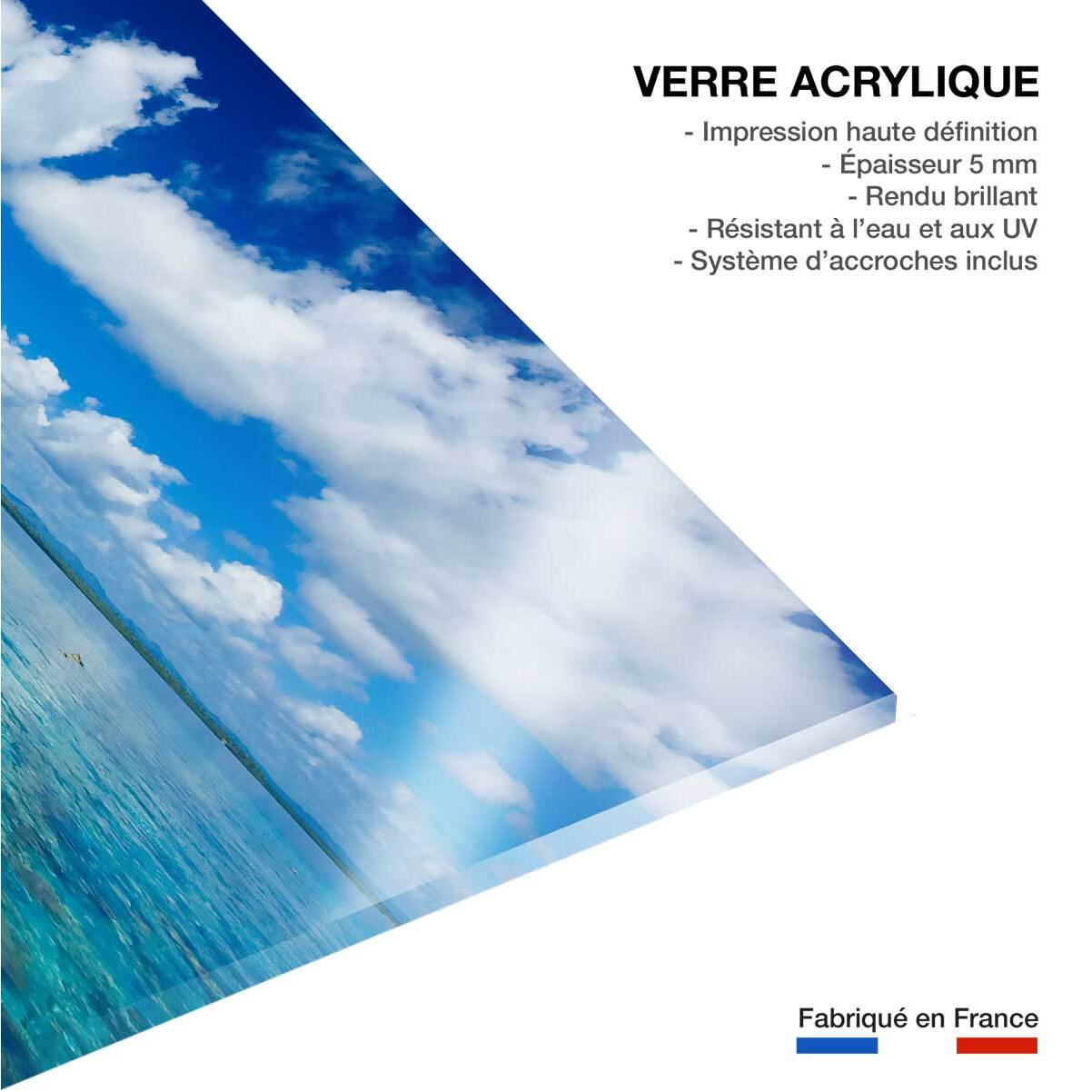 Tableau mer tropical island  Tableau plexiglas