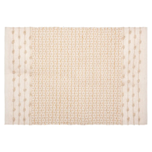 Tapis coton sable cuivre 60x90