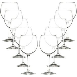 Set 10 copas combinados 67 cl cristal Colección Barware Masterpro