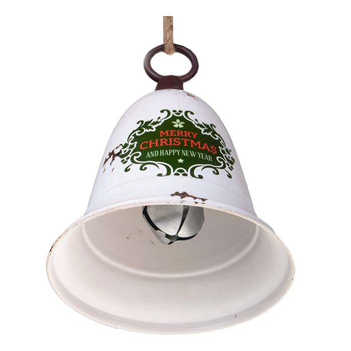 Campana Met. Classica - Pezzi 1 - Colore Bianco - 15x20Hx15cm - Bianchi Dino