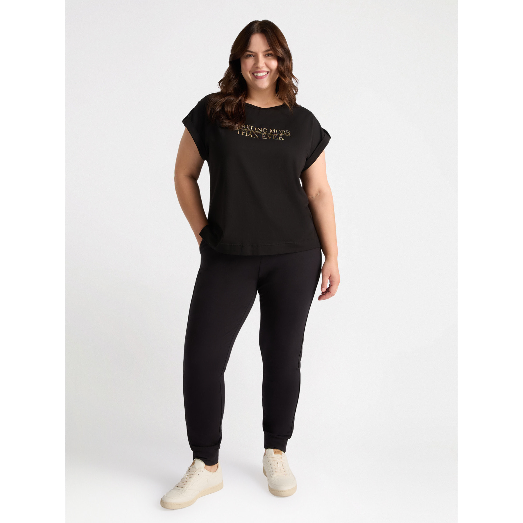 Fiorella Rubino - Camiseta con inscripción - Negro
