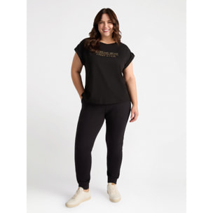 Fiorella Rubino - Camiseta con inscripción - Negro
