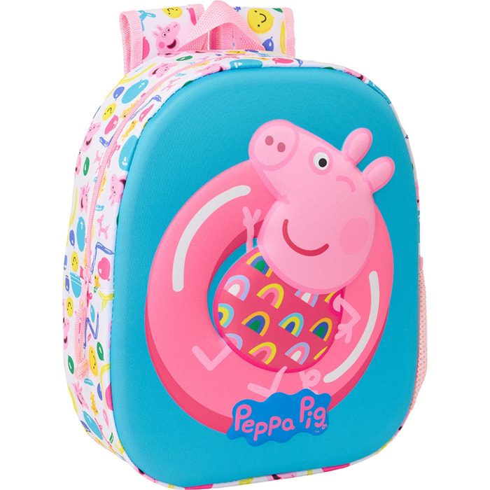 Mochila 3d peppa pig 3d