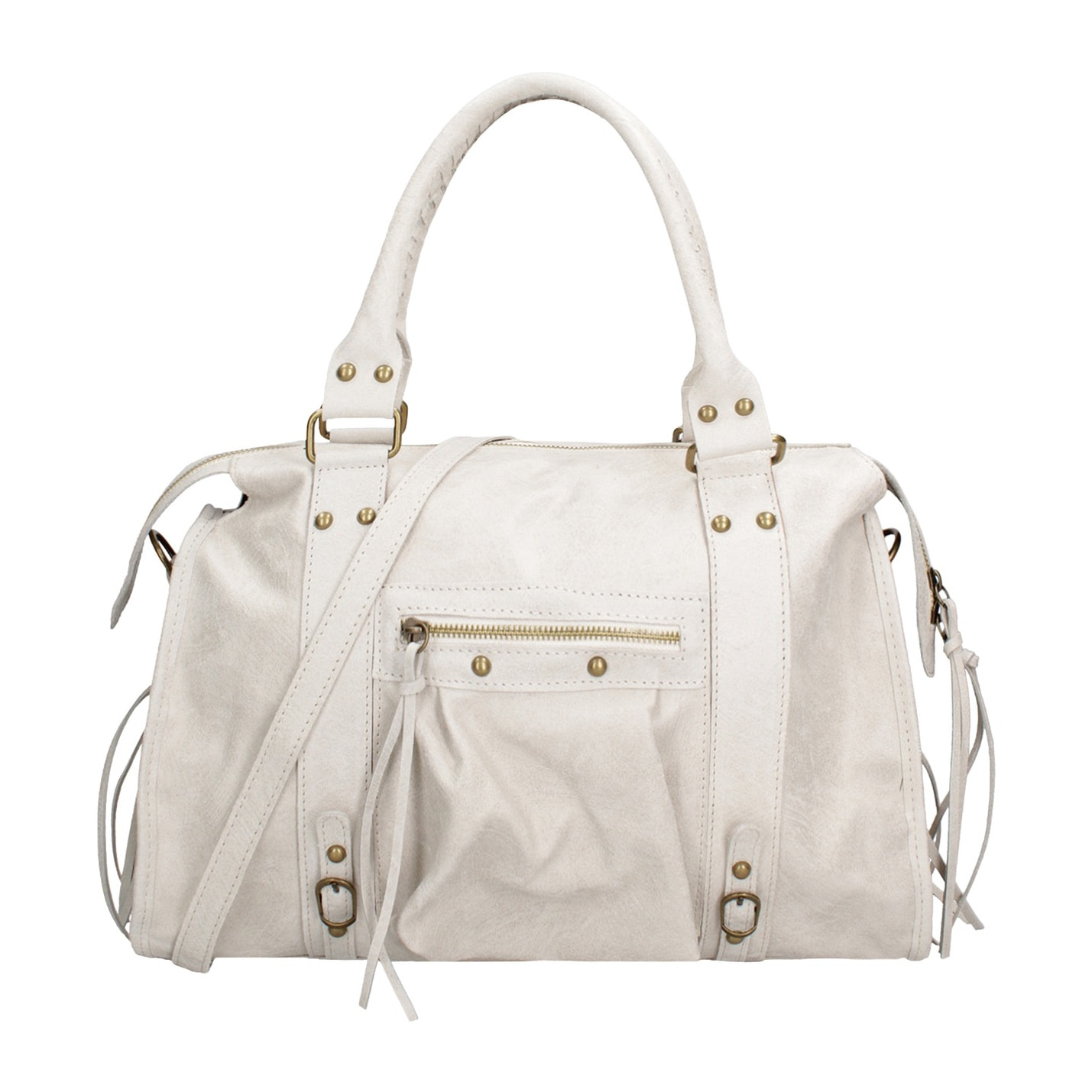 Borsa a spalla da donna - Modello Clara - Vera pelle - 41.0 x 28.0 x 13.0 cm