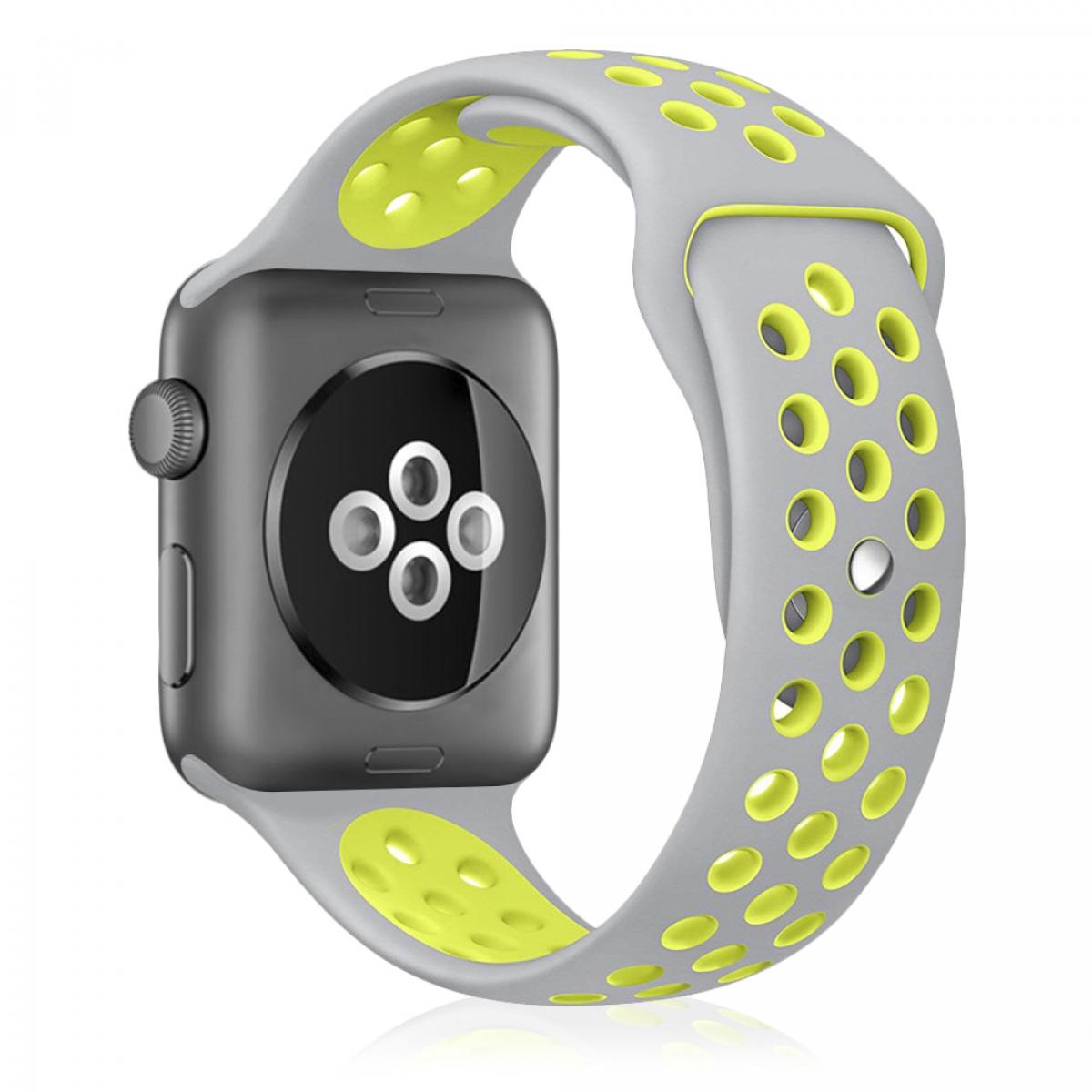 Correa deportiva de silicona Compatible con Apple Watch de: 42/44/45/49mm Talla S/M