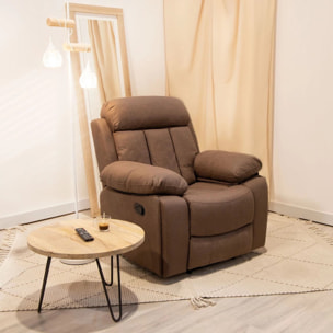 Sillón relax con reposapiés elevable en chocolate 93 cm Kendal Chocolate