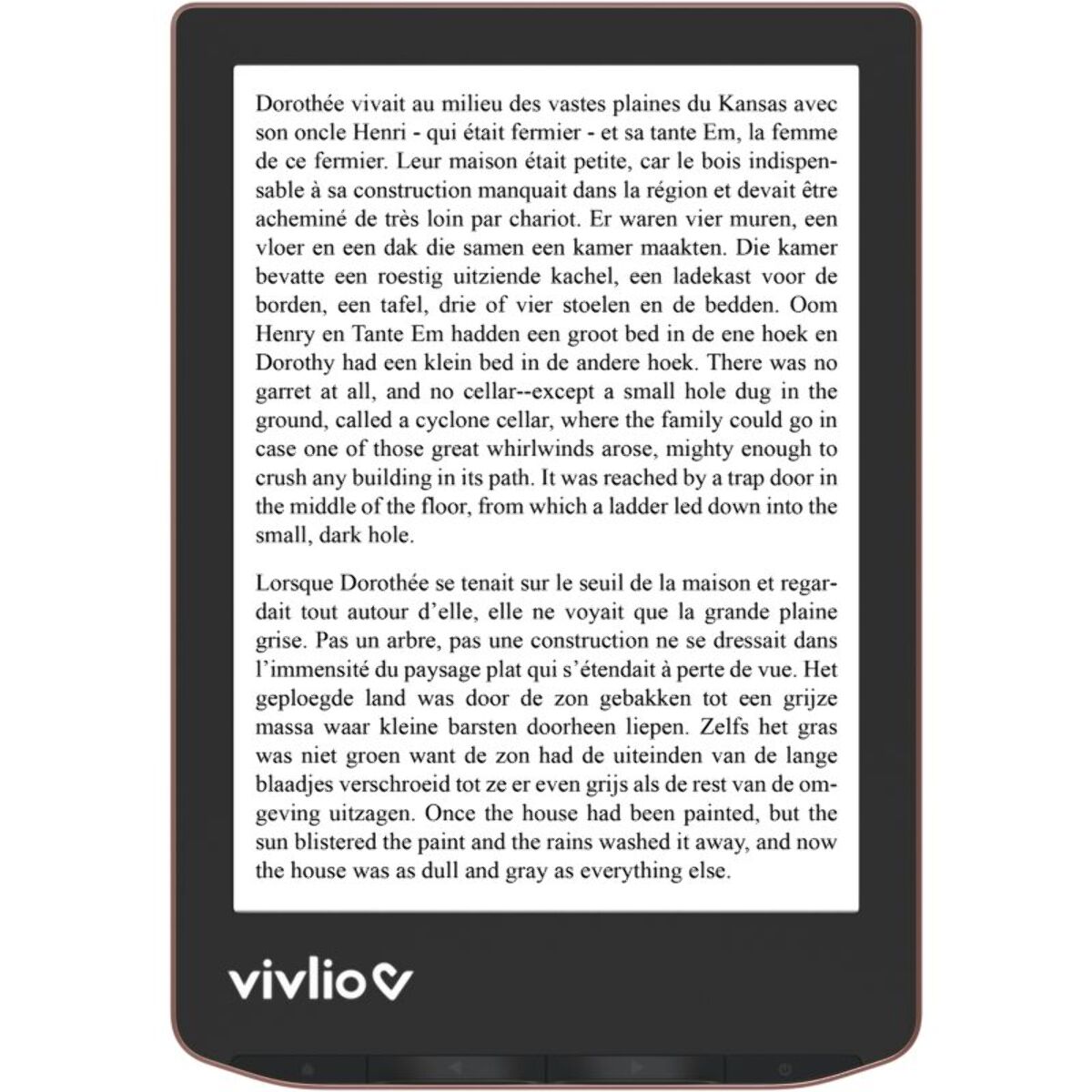 Liseuse eBook VIVLIO LIGHT HD Bronze