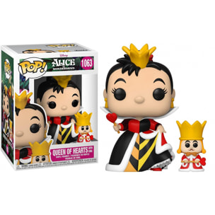 Alice nel Paese delle Meraviglie 70° Anniversario Disney Funko POP Vinile Figura Regina con Re 9 cm