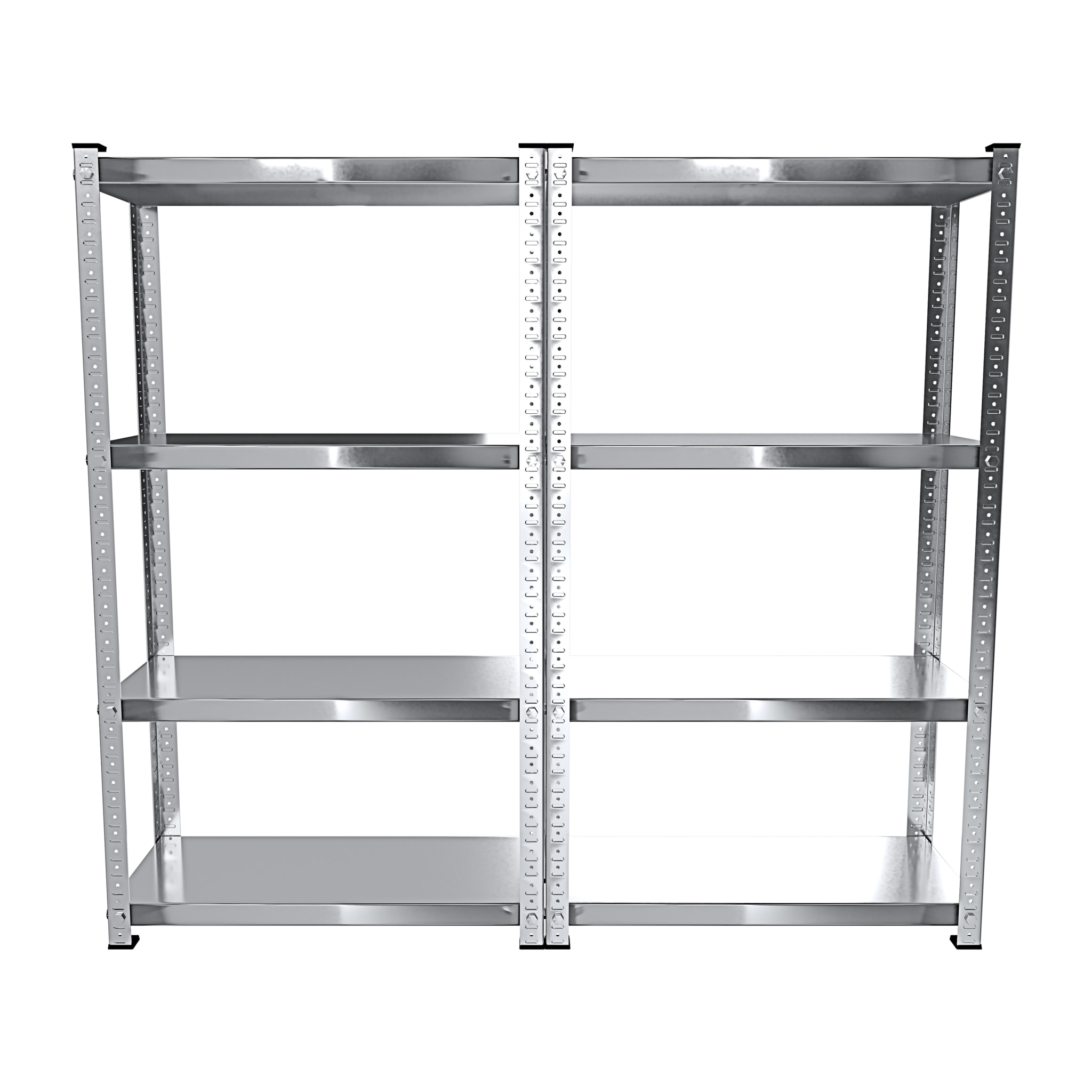 2 Scaffali In Metallo Scaffale Alta Portata Con 4 Ripiani Regolabili Ideale Per Garage Officina Cantina Capannone Magazzino Design Modulare 150 cm