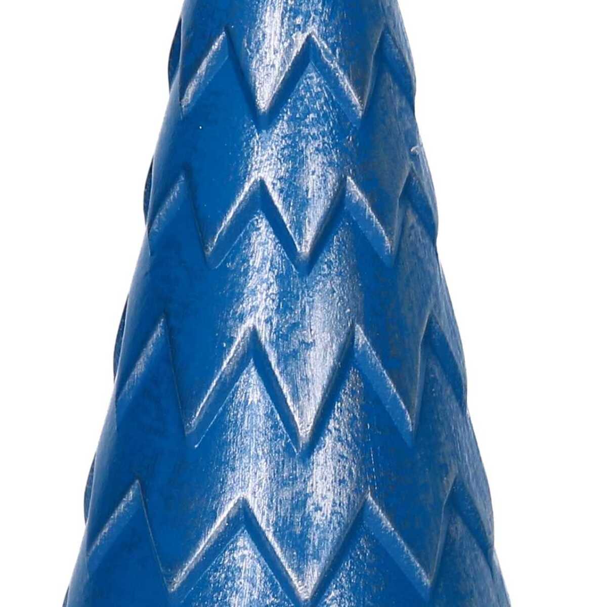 Albero in legno argento e blu cm ø13,5h40