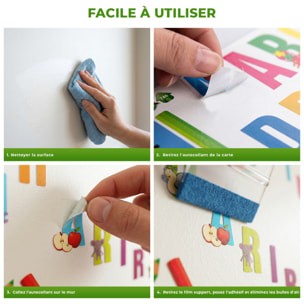 Stickers Muraux décoration adhésifs Toises Alphabet