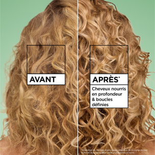 Lot de 6 - Garnier Ultra Doux Pure Huile d'Avocat & Beurre de Karité Crème de Soin 2-en-1 Nutrition Bouclante 200ml - Homme & Fe