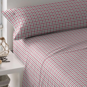 Set di lenzuola in cotone 100% adam verde e rosso