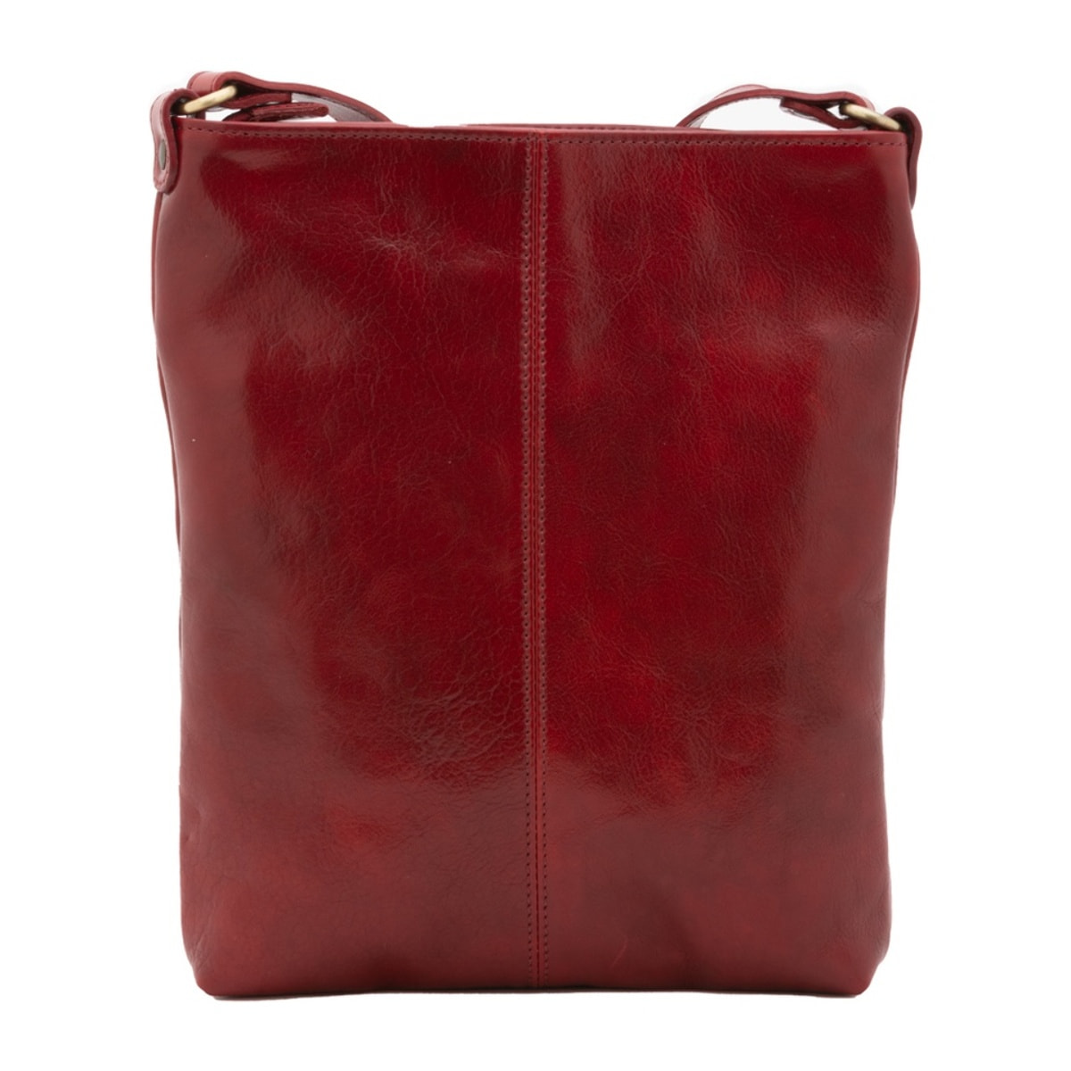 Borsa a tracolla uomo in vera pelle - Modello False - Made in Italy - 26.0 x 34.0 x 5.0 cm