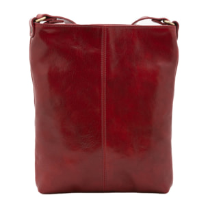 Borsa a tracolla uomo in vera pelle - Modello False - Made in Italy - 26.0 x 34.0 x 5.0 cm