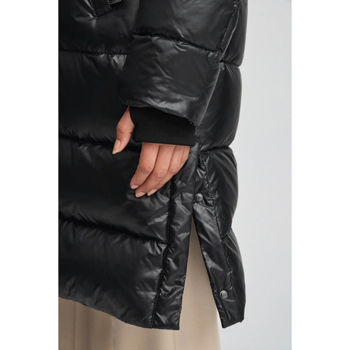 Chaqueta de plumas Olena negra con logo Polo Club