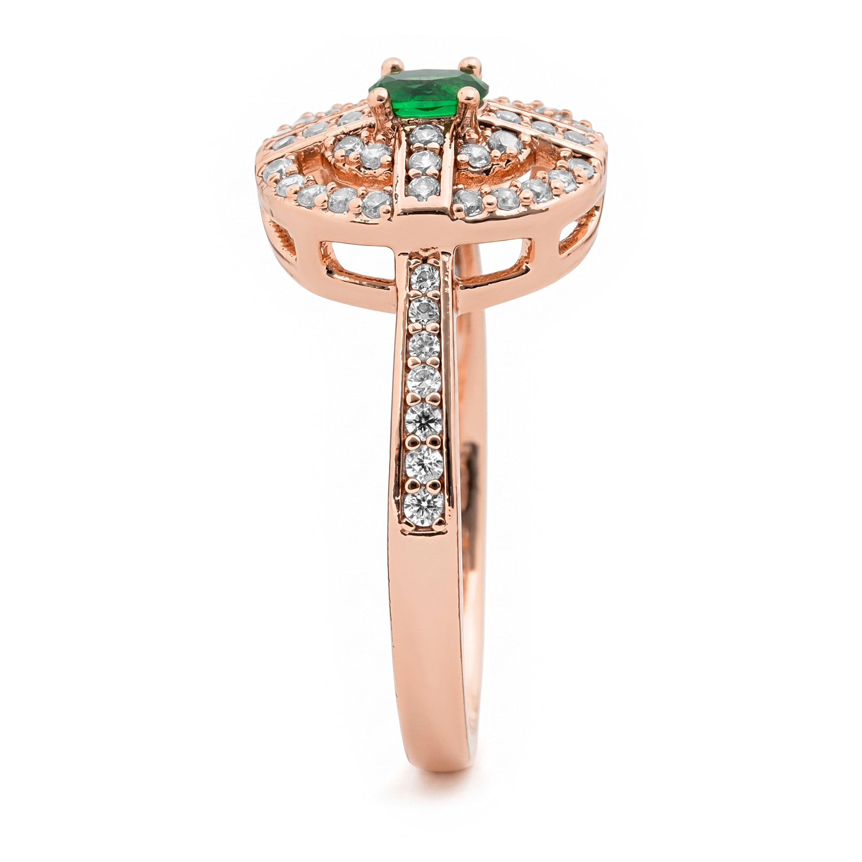 Anillo Nanash acabado oro rosa 18k