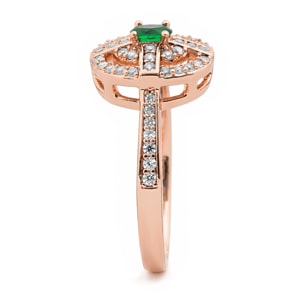 Anillo Nanash acabado oro rosa 18k