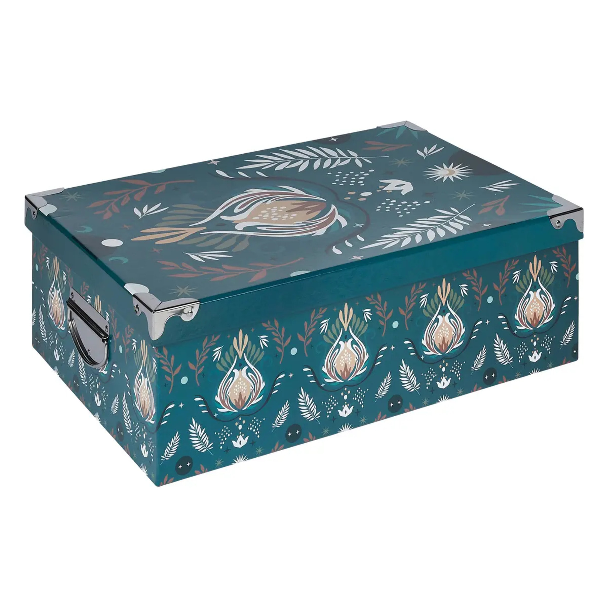 6 boîtes de rangements "Box'" bleu 48x33,5cm