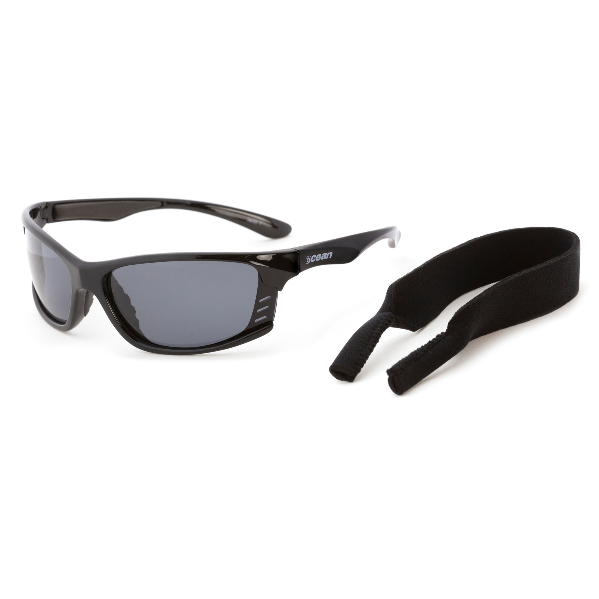 Gafas de deportes acuáticos OCEAN CYPRUS - Negro brillante / Ahumada