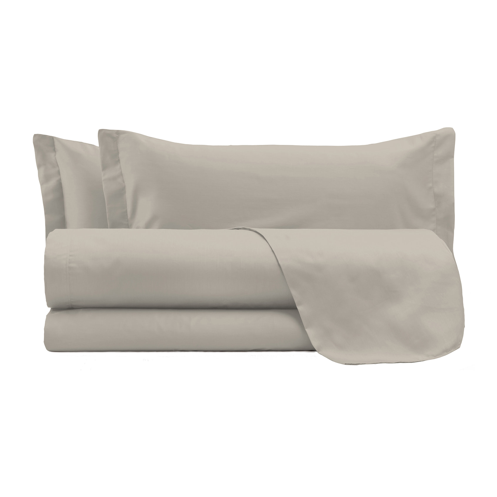 COMPLETO LETTO ELEGANT, 100% Microfibra, No Stiro - GRIGIO CHIARO