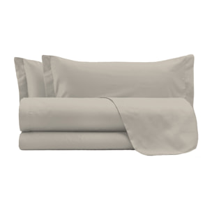 COMPLETO LETTO ELEGANT, 100% Microfibra, No Stiro - GRIGIO CHIARO