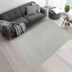 Tapis intérieur extérieur en relief ton sur ton FIRU