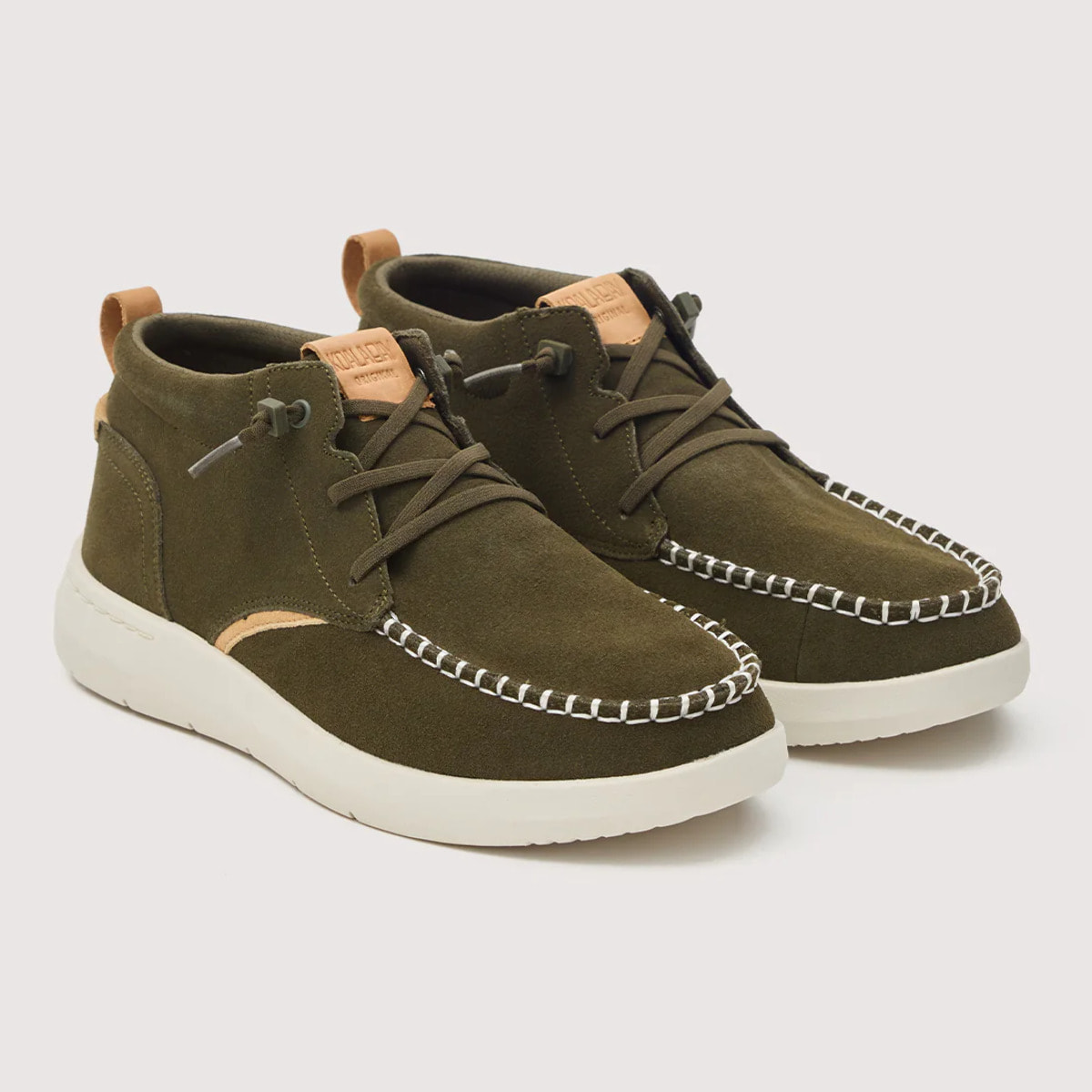 Botín Casual Caqui de Serraje - Timber