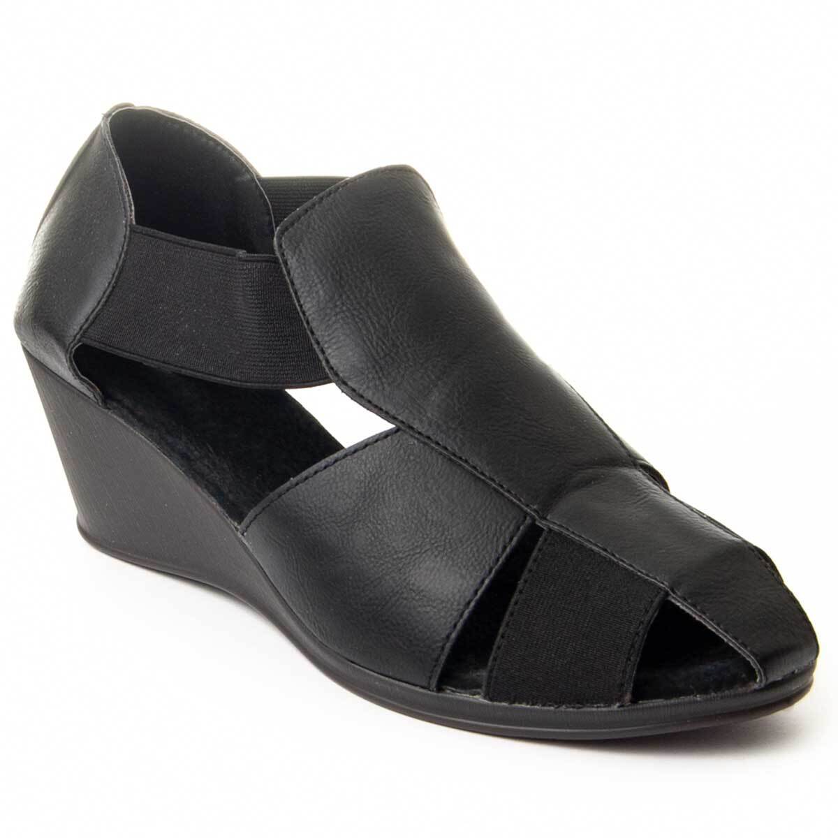 Mocasines de Cuña - Negro - Altura: 7 cm