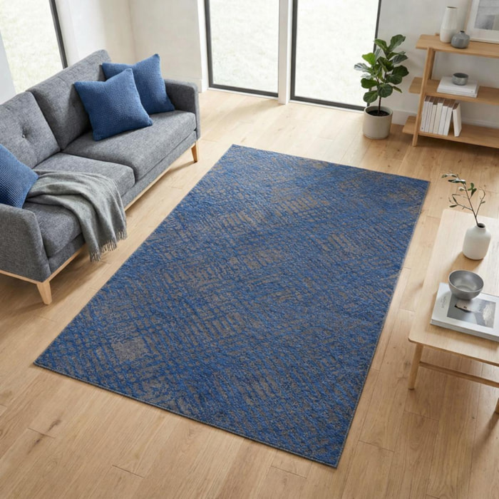Tapis kilim Piro tissé en relief aspect 3D