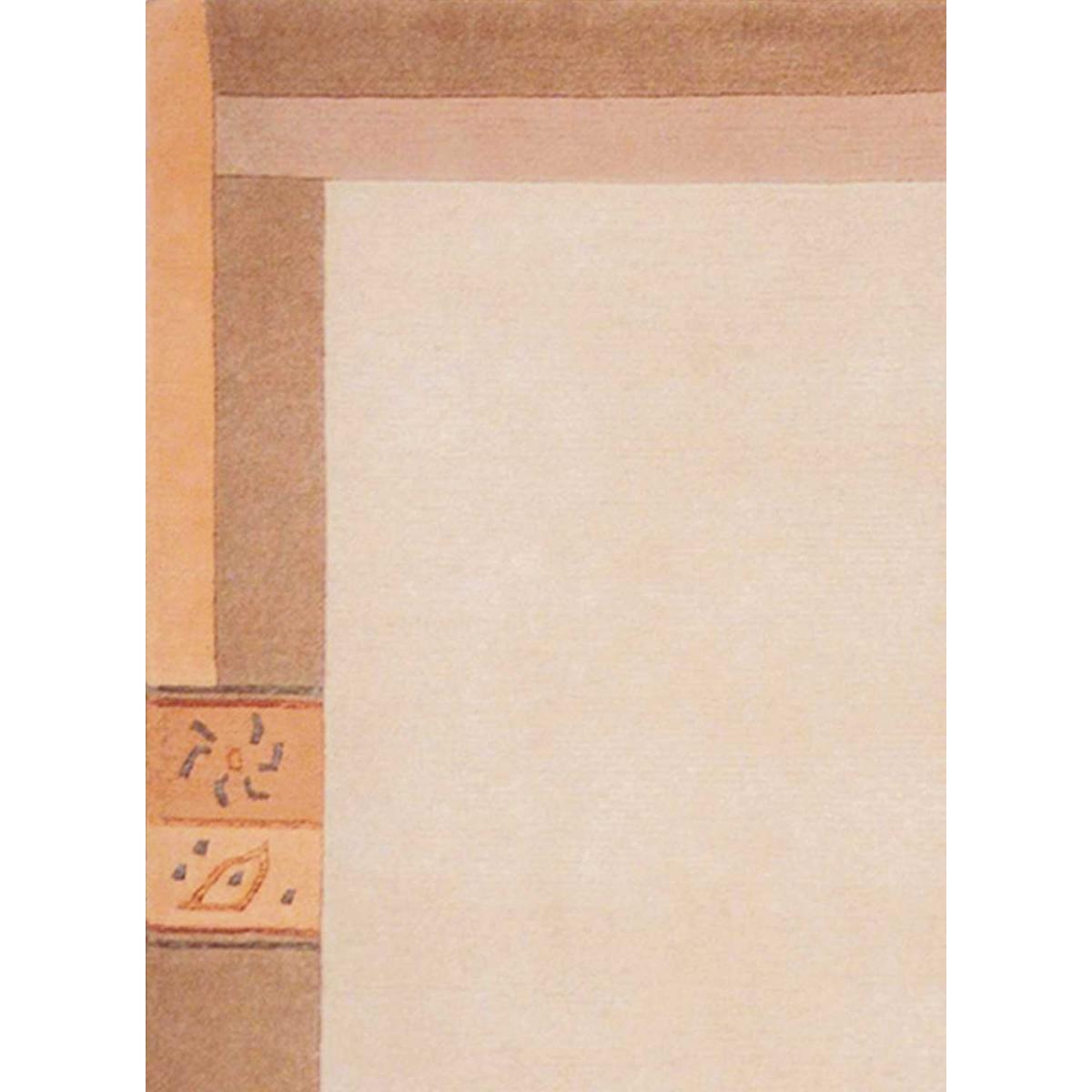 Tapis salon et chambre fait main en laine motif simple VEHU