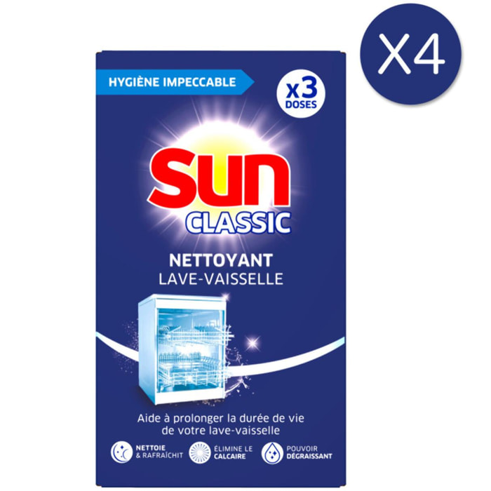 4x3 doses Nettoyant Machine Sun Efficacité Efficacité & Brillance (12 doses)