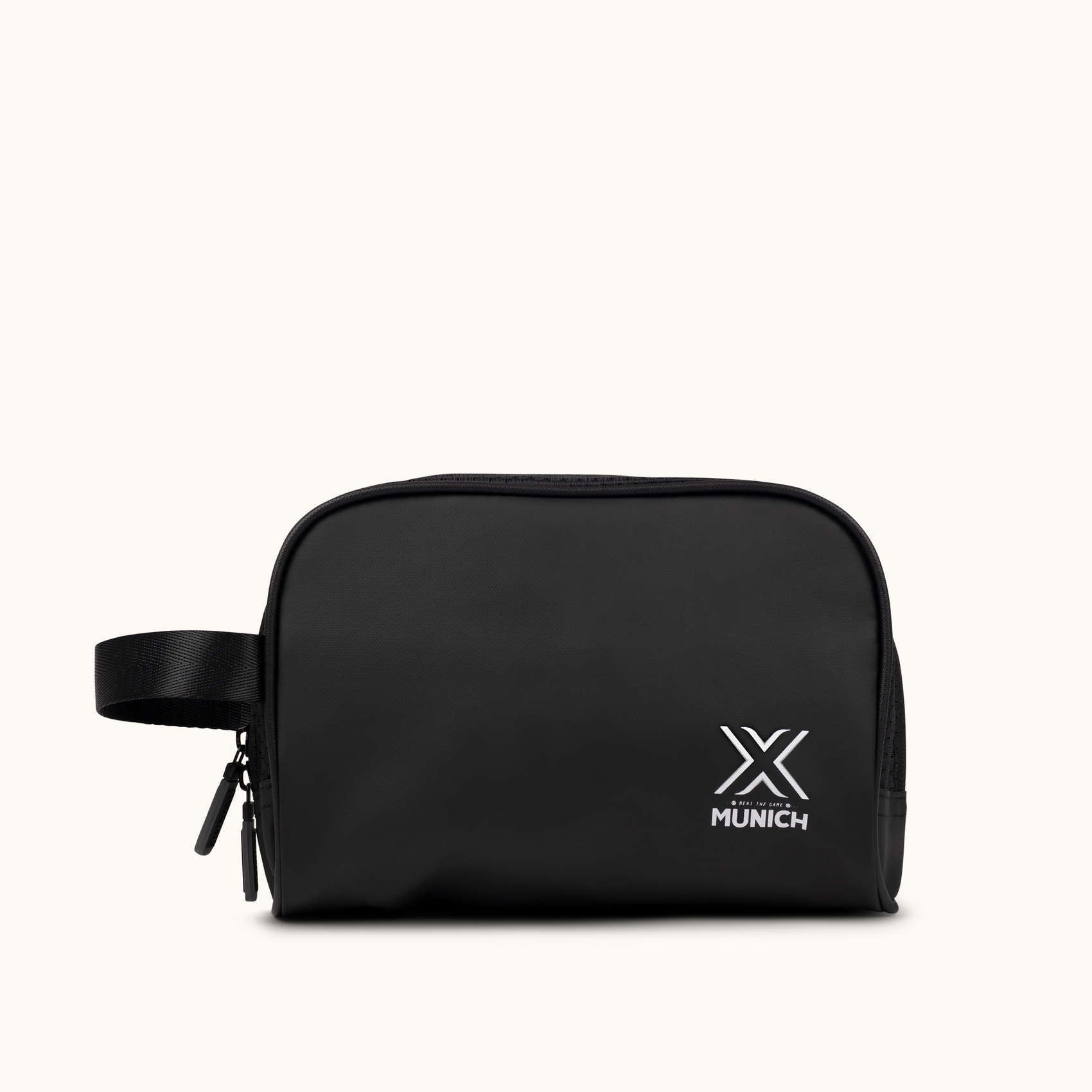 Neceser Deportivo Negro con Bolsillo Interior y Compartimento de Rejilla TOILETRY BLACK