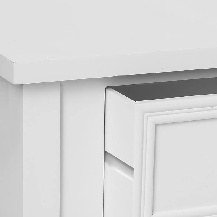 Table de chevet "Charme" blanc H67cm
